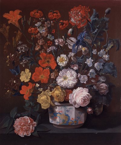 Fiori in un vaso di Chantilly, 1760 circa (olio su tela) da Louis Tessier