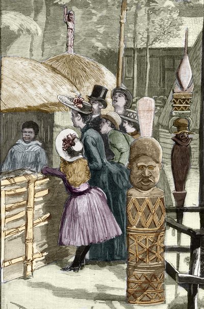 Esposizione Universale 1889 - Il villaggio canaco all