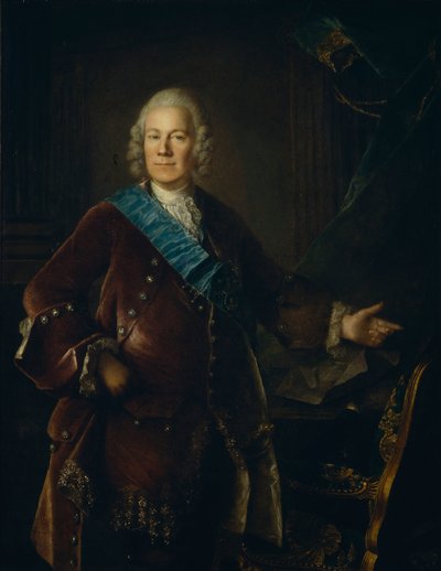 Ritratto del conte Alexey Petrovich Bestuzhev-Ryumin da Louis Tocqué