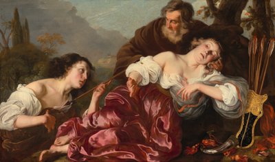Silvio con la ferita Dorinda, 1651 da Louis Vallee