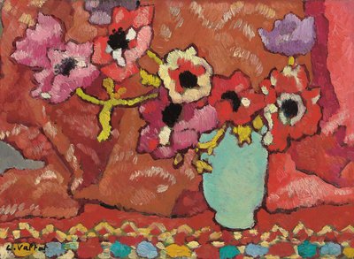 Anemoni nel brocca verde, c.1940 da Louis Valtat