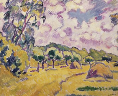 Paesaggio con covoni di fieno da Louis Valtat