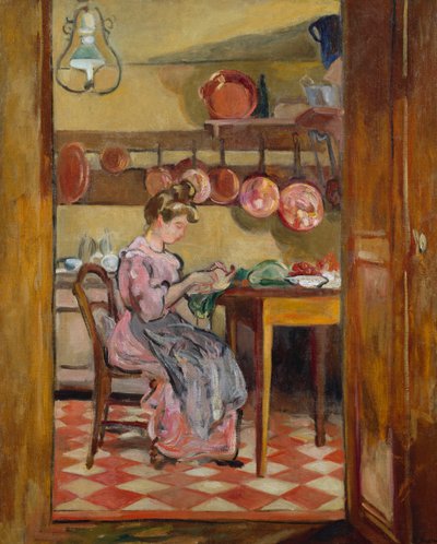 Madame Valtat in Cucina da Louis Valtat