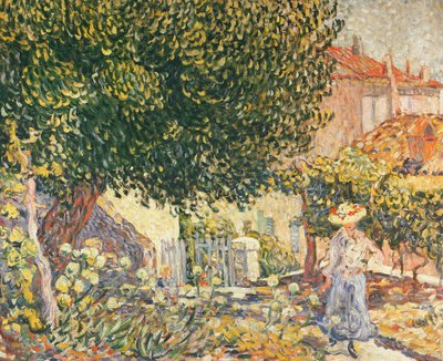 Donna nel giardino da Louis Valtat