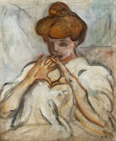 Donna con chignon da Louis Valtat