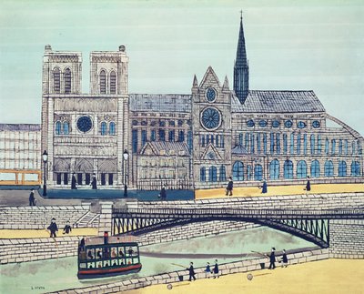 Notre-Dame (lato sud), c.1933 da Louis Vivin