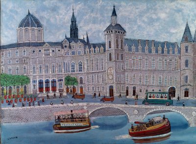 Veduta del Palazzo di Giustizia a Parigi da Louis Vivin