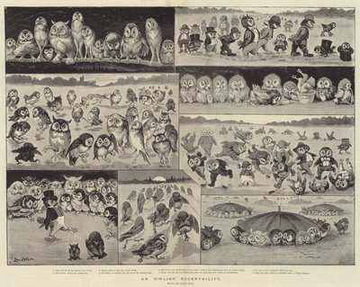 Una eccentricità da gufo da Louis Wain