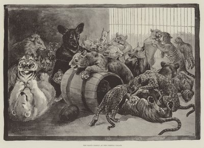 La famiglia felice al Crystal Palace da Louis Wain