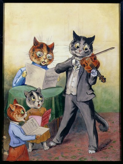 La famiglia musicale da Louis Wain