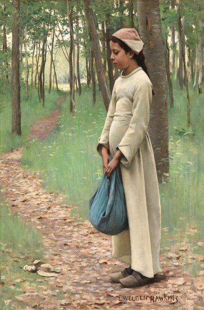 Ragazza con fagotto da Louis Welden Hawkins