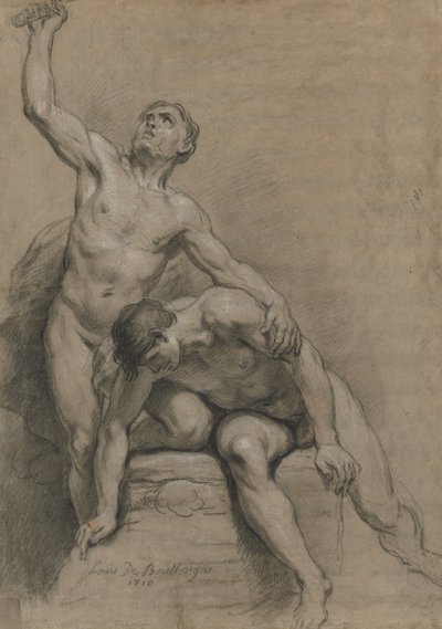Due nudi maschili da Louis de Boullogne