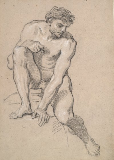 Studio di un nudo maschile da Louis de Boullogne the Younger