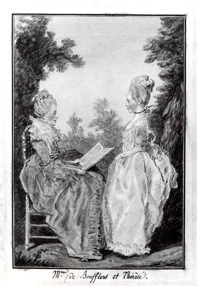 Madame la Comtesse de Boufflers e Thérèse da Louis de Carmontelle