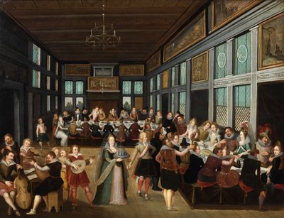 Banchetto di nozze da Louis de Caullery