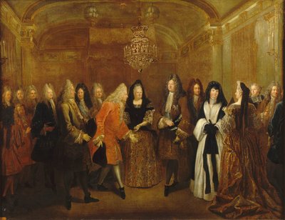 Luigi XIV riceve il Principe Augusto, il futuro Re di Polonia e Elettore di Sassonia, ca. 1714 da Louis de Silvestre