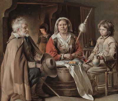 Interno contadino, c. 1645 da Louis le Nain