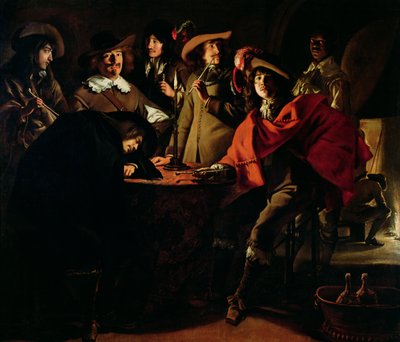 Le guardie che fumano, 1643 da Louis le Nain