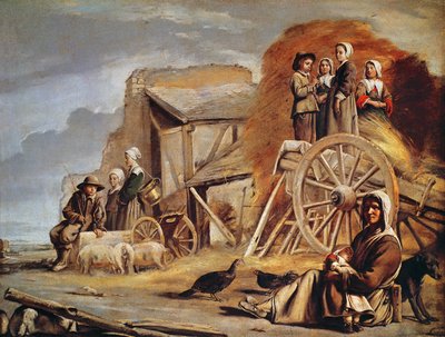 Il carro del fieno, o Ritorno dalla fienagione, 1641 da Louis le Nain