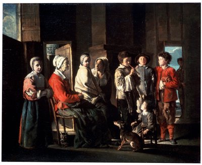 La Visita alla Nonna, 1645 da Louis le Nain