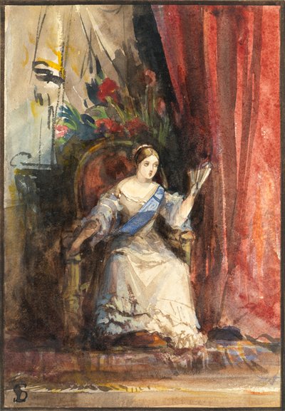 La regina Vittoria a corte da Louisa Anne Waterford