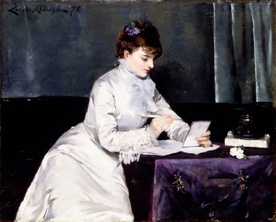 Ritratto di Madame Lucien Guitry, 1876 da Louise Abbéma