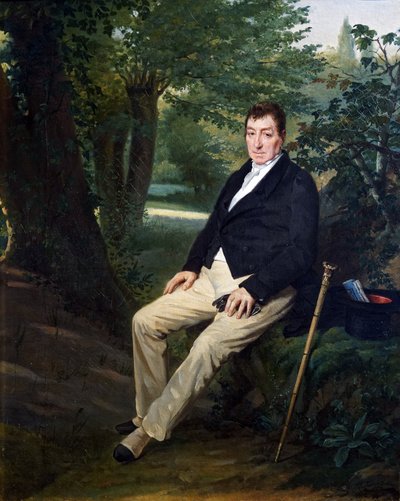 La Fayette nel parco del castello di La Grange da Louise Adeone Droelling