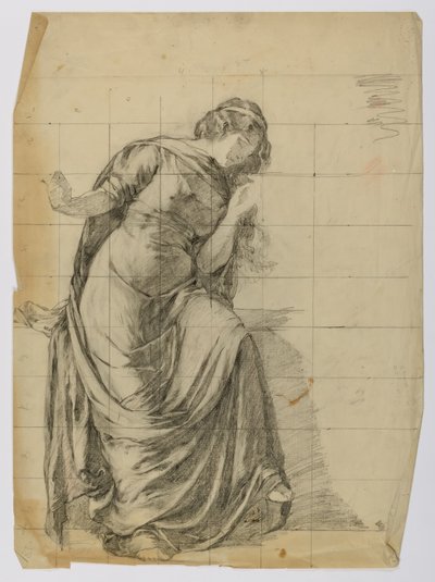 Senza titolo (Figura femminile drappeggiata) da Louise Cox