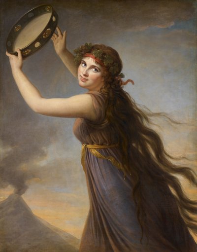 Ritratto di Emma, Lady Hamilton come Baccante da Elisabeth Louise Vigee Lebrun