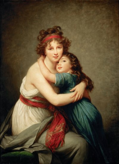 Autoritratto con sua figlia Julie da Elisabeth Louise Vigee Lebrun