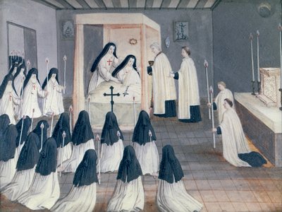 Amministrazione della Santa Comunione a una suora, da 
