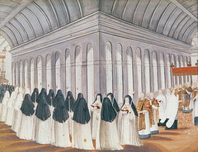 Processione del Santissimo Sacramento nel chiostro, da 