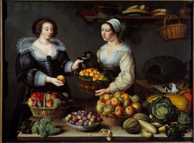 La venditrice di frutta e verdura da Louise Moillon