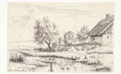 Paesaggio con casa contadina da Louise Ravn Hansen
