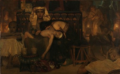 La morte del primogenito del faraone da Lourens Alma Tadema