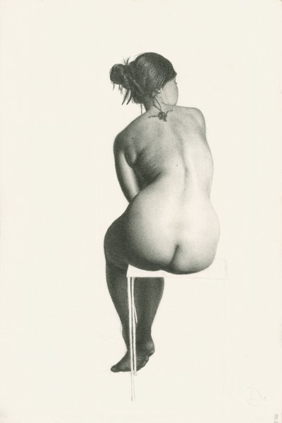 Elegante nudo seduto da Lourens Joubert