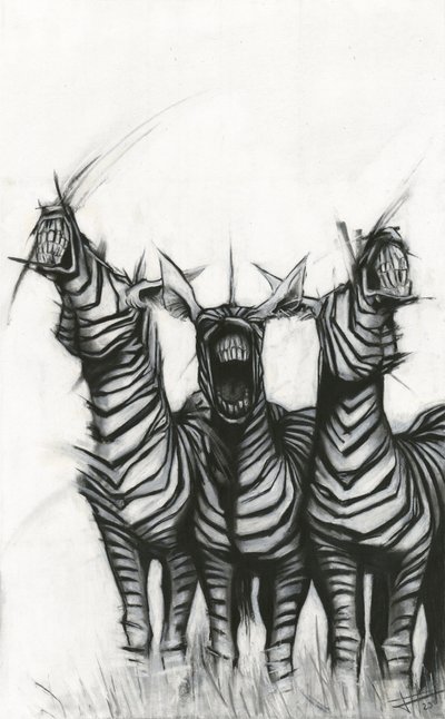Mostri zebra urlanti da Lourens Joubert