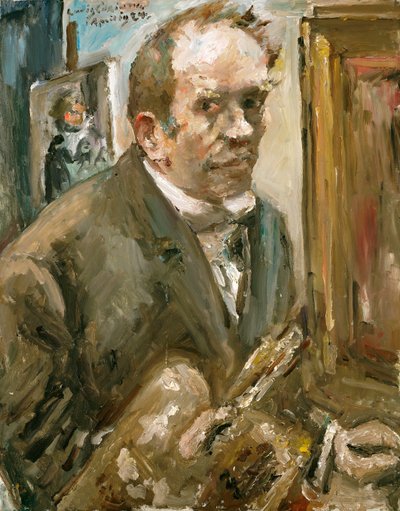 Autoritratto - Peinture de Lovis Corinth (1924) da Lovis  Corinth
