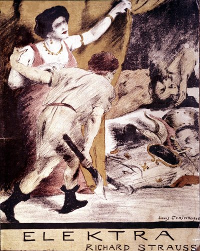 Richard Strauss, illustrazione della partitura di "Elektra" di Louis Corinth nel 1908. Collezione privata Milano da Lovis  Corinth