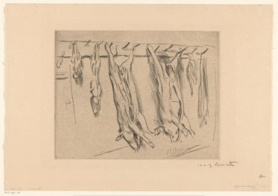 Maiali macellati da Lovis Corinth (signed by artist)
