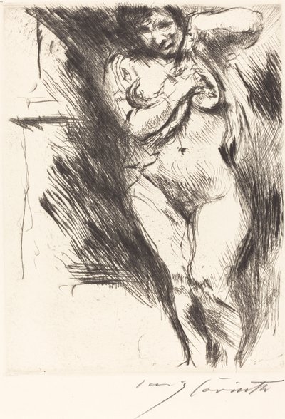 Donna che si spoglia, 1921 da Lovis Corinth
