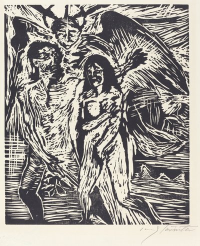 Espulsione dal Paradiso, 1919 da Lovis Corinth