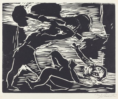 Brudermord Caino e Abele, 1919 da Lovis Corinth