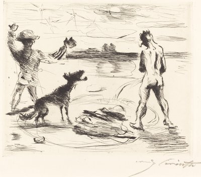 Il banchetto di Trimalcione: pl. VII da Lovis Corinth