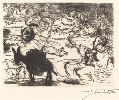 Il banchetto di Trimalcione: pl. V da Lovis Corinth