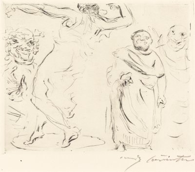 Il banchetto di Trimalcione: pl. XI da Lovis Corinth