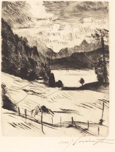 Il Walchensee (Der Walchensee) da Lovis Corinth