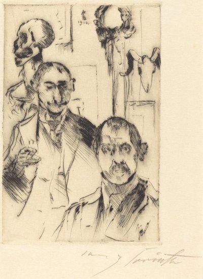Doppelbildnis mit Skelett da Lovis Corinth