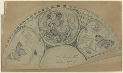 Design del ventaglio [recto], probabilmente 1906 da Lovis Corinth