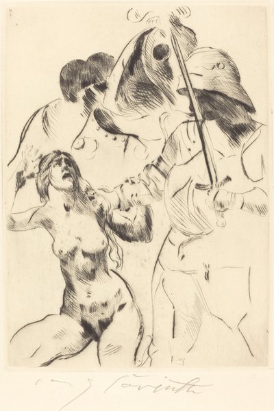 Frauenraub III Abduction III, 1914 da Lovis Corinth